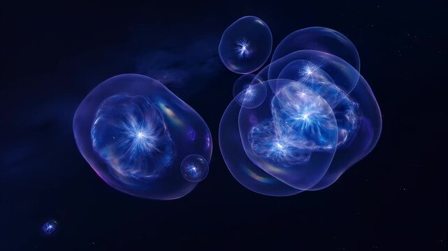 Bubbles of Condensed Nebula Drifting in Zero Gravity