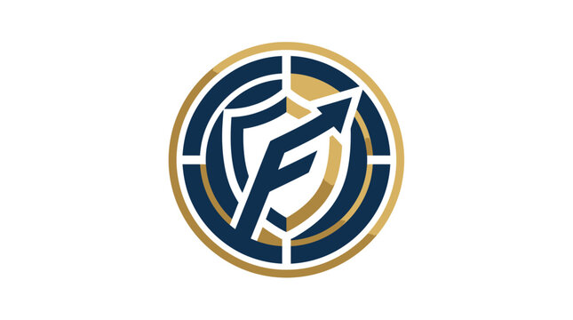 Shield logo with letter F.