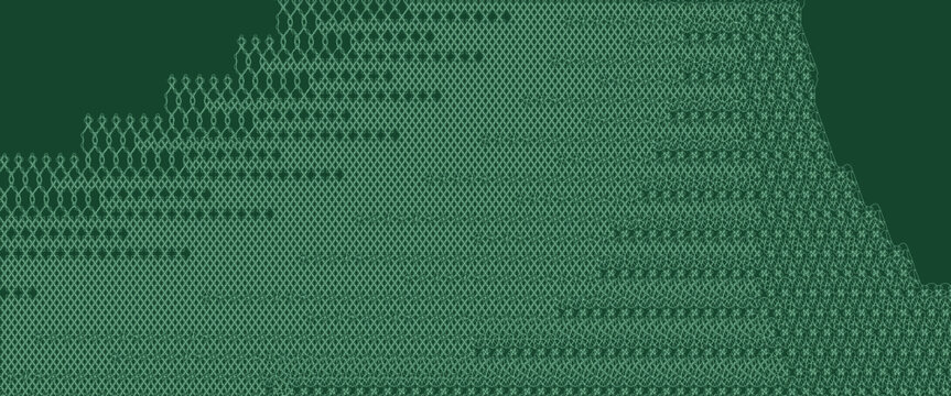 Network Mesh Procedural Art background illustration
