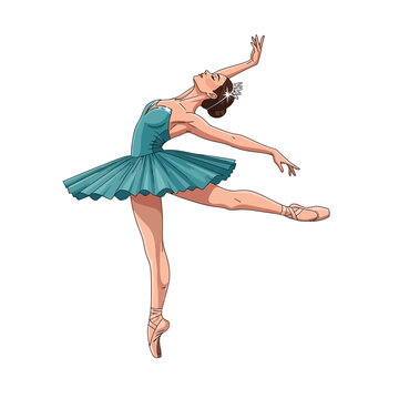 Female Ballerina holding Cambre Back Bend Pose