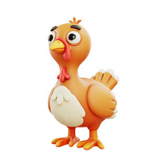 chicken, rooster, cartoon, hen, bird, farm, animal, vector, illustration, poultry, cockerel, beak, isolated, animals, feather, fowl, nature, agriculture, chickens, birds, drawing, art, clipart, silhou © Roxin