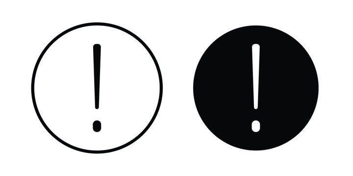 Exclamation button icon