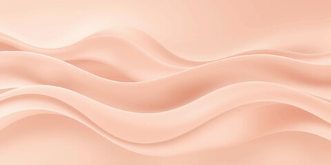 Fototapeta premium Pink silk satin fabric background with smooth flowing waves and soft shiny texture design