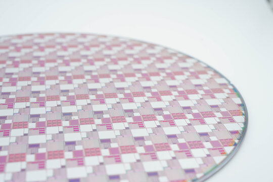 Silicon wafer for manufacturing semiconductor of integrated circuit.