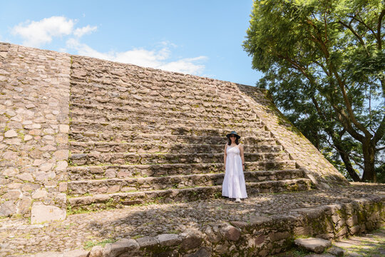 Inside the Monolithic Aztec Temple Facing Outwards in Malinalco