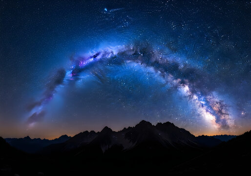 A pixelated image of the milky way galaxy