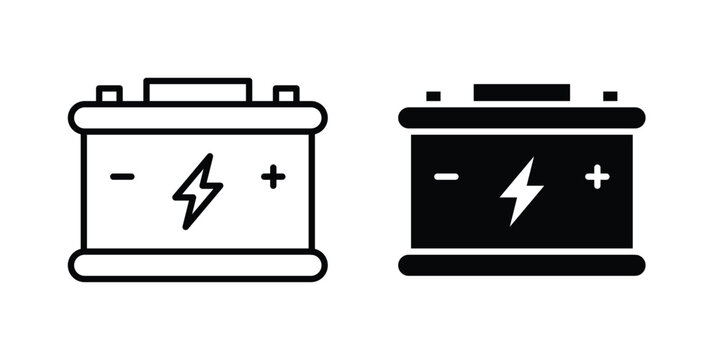 Car battery icon