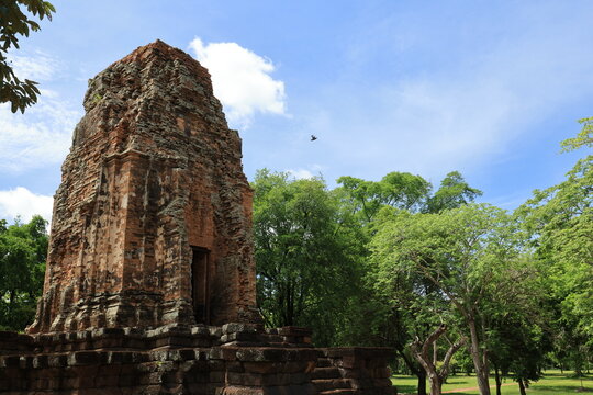 Extant structures of Prang Si Thep within the inner city of Si Thep Historical Park , an archaeological site in Phetchabun province, THAILAND 