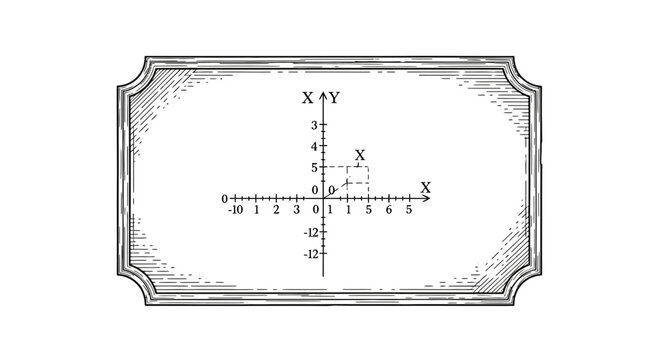 Coordinate plane with plotted point X at (4, 5)