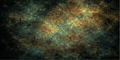 A cosmic nebula of vibrant blues, greens, and golds swirls in the vast expanse of space, a breathtaking celestial tapestry. © ZINGGALALA HOHO