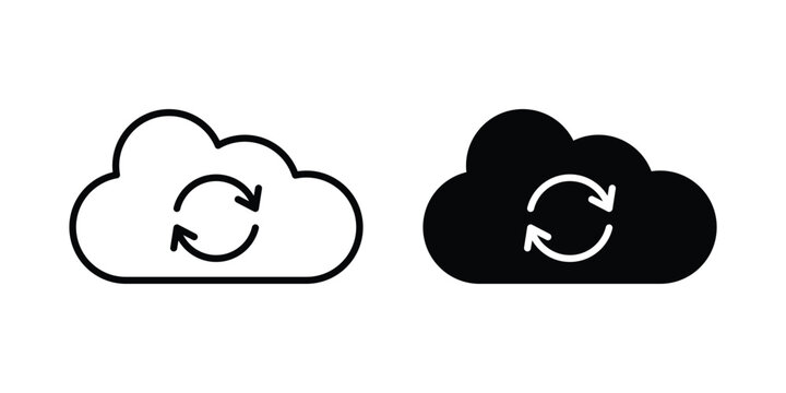 Cloud sync icon