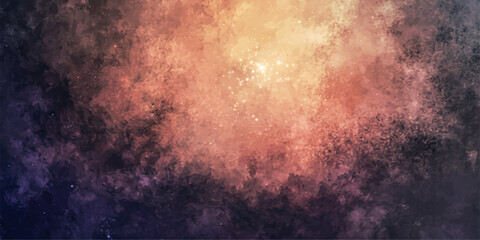 An abstract nebula bursts with fiery oranges and deep purples, evoking the vastness and mystery of the cosmos. © ZINGGALALA HOHO