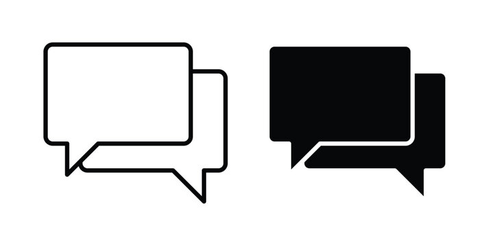 Talk bubble speech icon