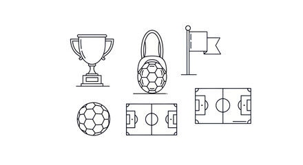 Soccer Sports Icon Set © mboku