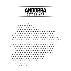 Fototapeta premium Andorra dotted map illustration minimalist vector graphic 