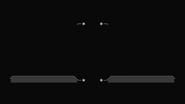 Hud tag title futuristic digital user interface callout graphic elements screen overlay tech design for video editing and scifi motion graphics.