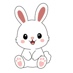 Obraz premium Cute smilling bunny
