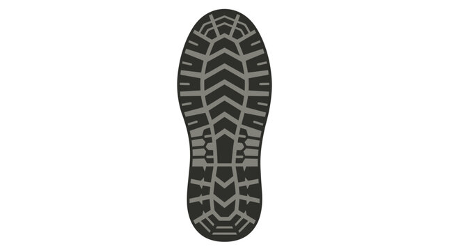 Rugged Shoe Sole Tread Vector