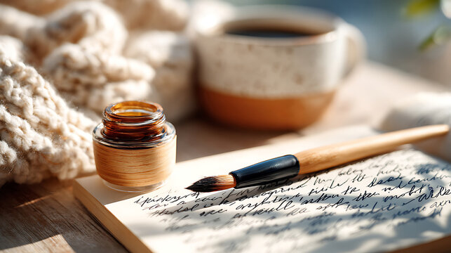 Whiteout bottle and corrected handwritten note on a desk, representing accuracy, editing, revision, and polished written communication.