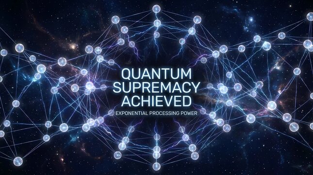 Quantum supremacy achieved signifies the breakthrough in exponential processing power and computational capabilities.