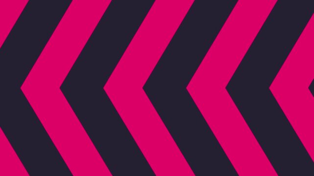 Dynamic pink and dark blue chevron pattern motion background