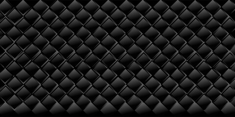 Naklejka premium Luxury upholstered backdrop. Stitched layered background pattern. Leather textured sofa background. vector