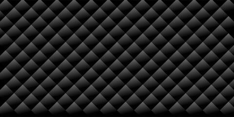 Fototapeta premium Luxury upholstered backdrop. Stitched layered background pattern. Leather textured sofa background. vector