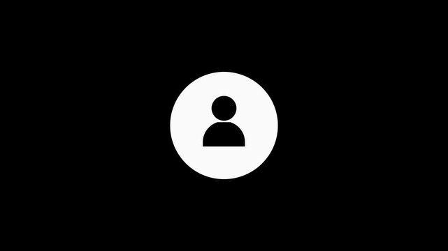 Animated of massage icon with people on background