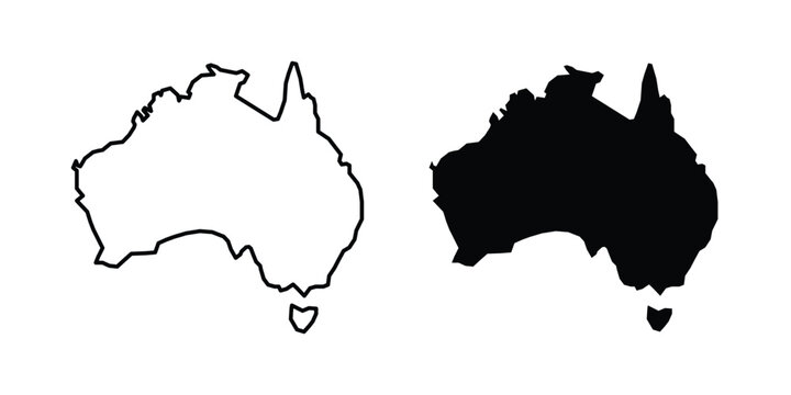 Australia map icon