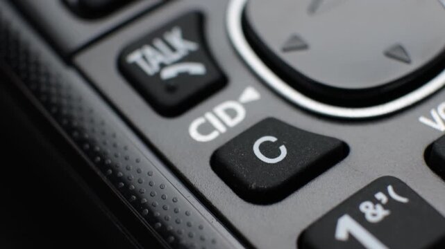 LCD Display of a Cordless Extension Phone Handset
