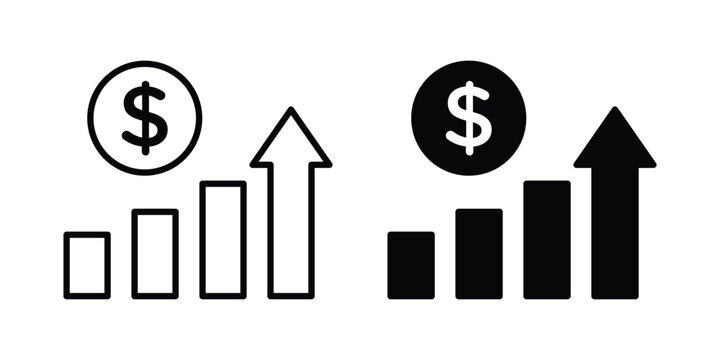 Chat arrow grow icon