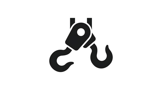 Industrial hook lift with two grapples