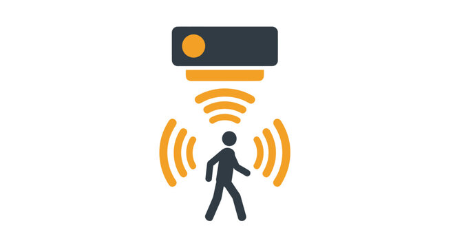 Motion Sensor Detection Icon