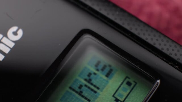 LCD Display of a Cordless Extension Phone Handset
