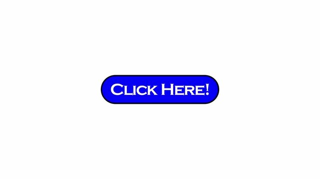  click here button icon animation ideal for representing user interface elements, website navigation, digital interaction in 4K animation with alpha channel on transparent background 