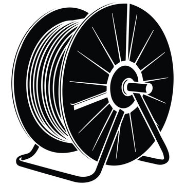 Cable reel for electrical wires and extension cords storage.