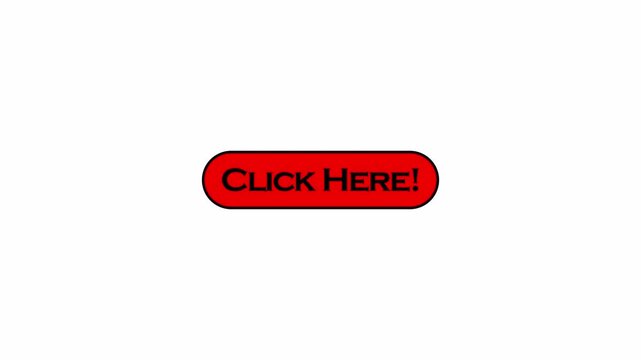  click here button icon animation ideal for representing user interface elements, website navigation, digital interaction in 4K animation with alpha channel on transparent background 