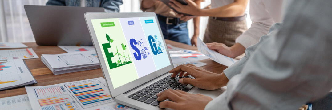 ESG environmental social governance policy for brisk business to set a standard to achieve high ESG score