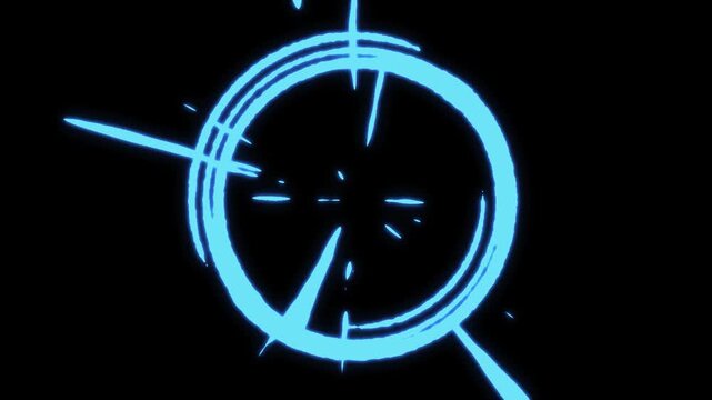 Flash FX energy burst circles, comic style glowing explosion, 2d cartoon flash blast elements, Cartoon animated 2D anime blast on black background, game effect