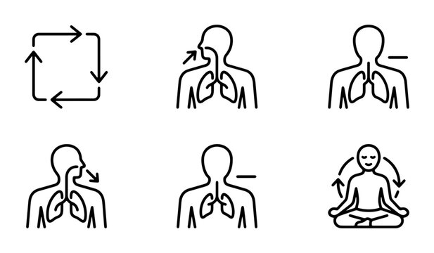 Fitness and Health Icons: Trophy, Scale, Runner, Bicep, Calendar, Heartbeat, Vector Set for Wellness and Sports