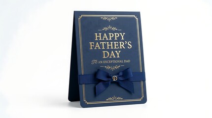 Naklejka premium Happy father's day card with bow tie
