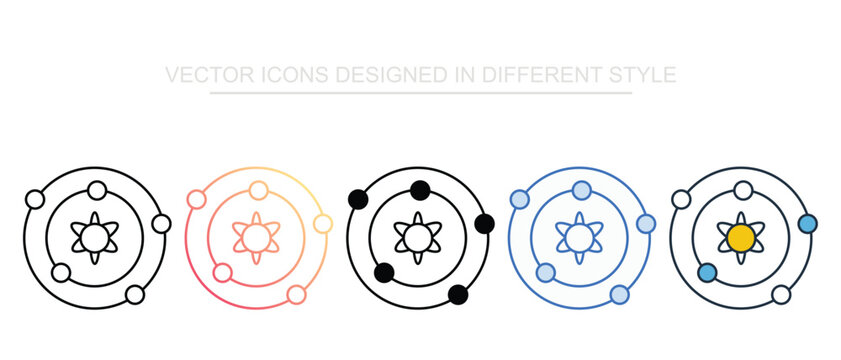 Antioxidant Icon Set Isolated on White Background Illustration