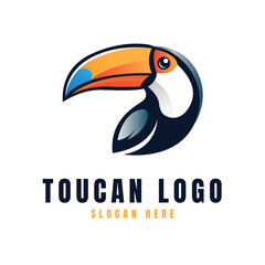 Obraz premium Toucan Bird Logo Design Concept Idea