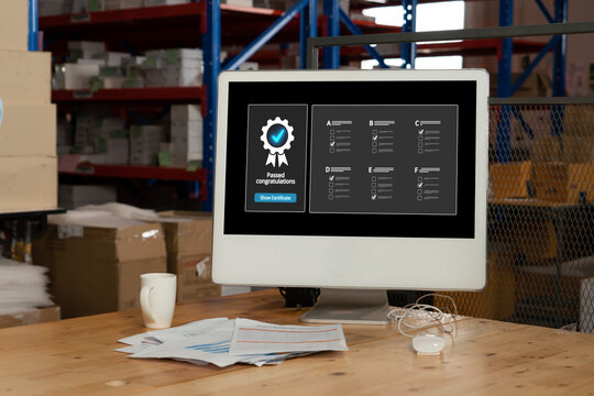 Online product certification, marking a key achievement. Demonstrates commitment to quality and trustworthiness by having product certification passed. brisk