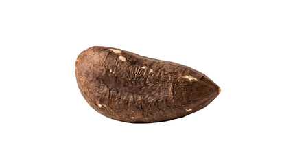 Naklejka premium Raw Brazil Nut Isolated on White Background Transparent PNG Healthy Organic Snack Ingredient