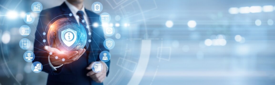 IT manager hand-holds resilient global INFORMATION SECURITY risk network, managing digital assets and audits. Comprehensive protocols ensure business continuity and data reliability.