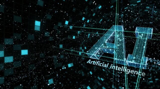 AI artificial intelligence Digital Sea concept background