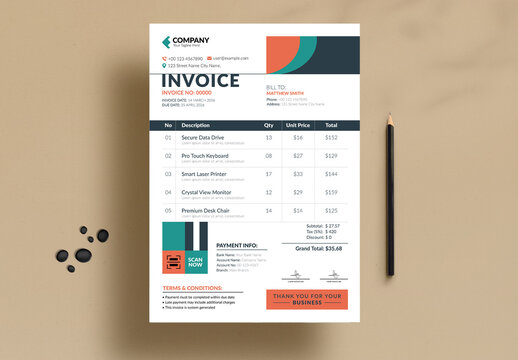Invoice Template Layout
