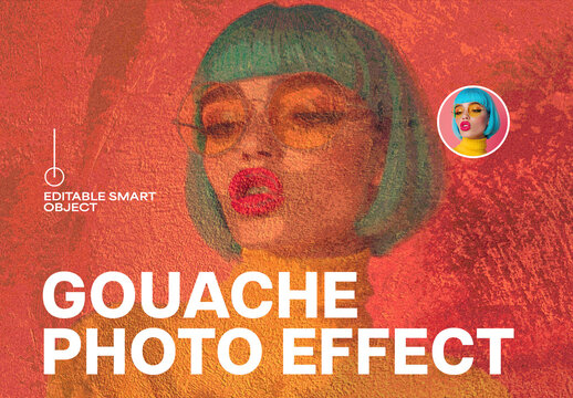 Gouache Photo Effect