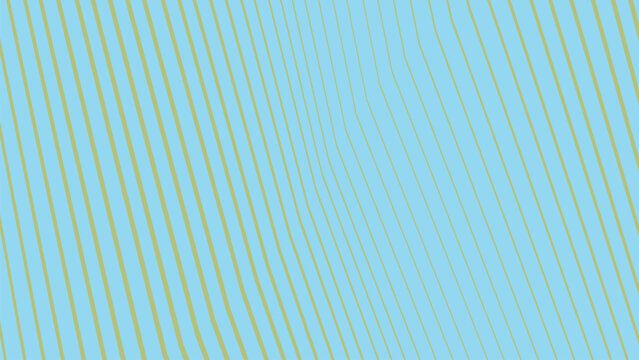 Abstract background with parallel yellow lines curving gently across a light blue surface creating rhythm